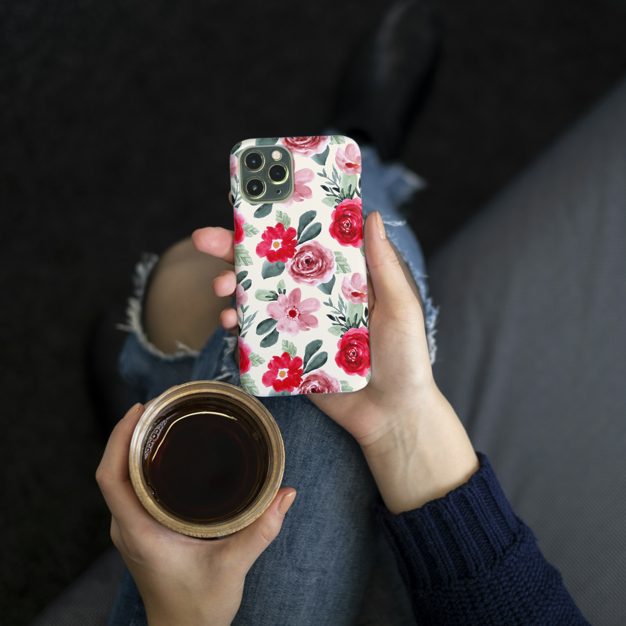 Floral Cascade iPhone Case